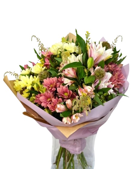 Premium Varied Flower Bouquet "Happiness"
