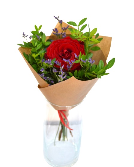Bouquet of 1 Red Rose "Essence"
