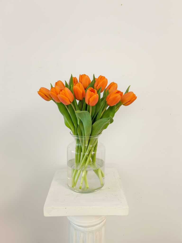 Bouquet of 20 Orange Tulips