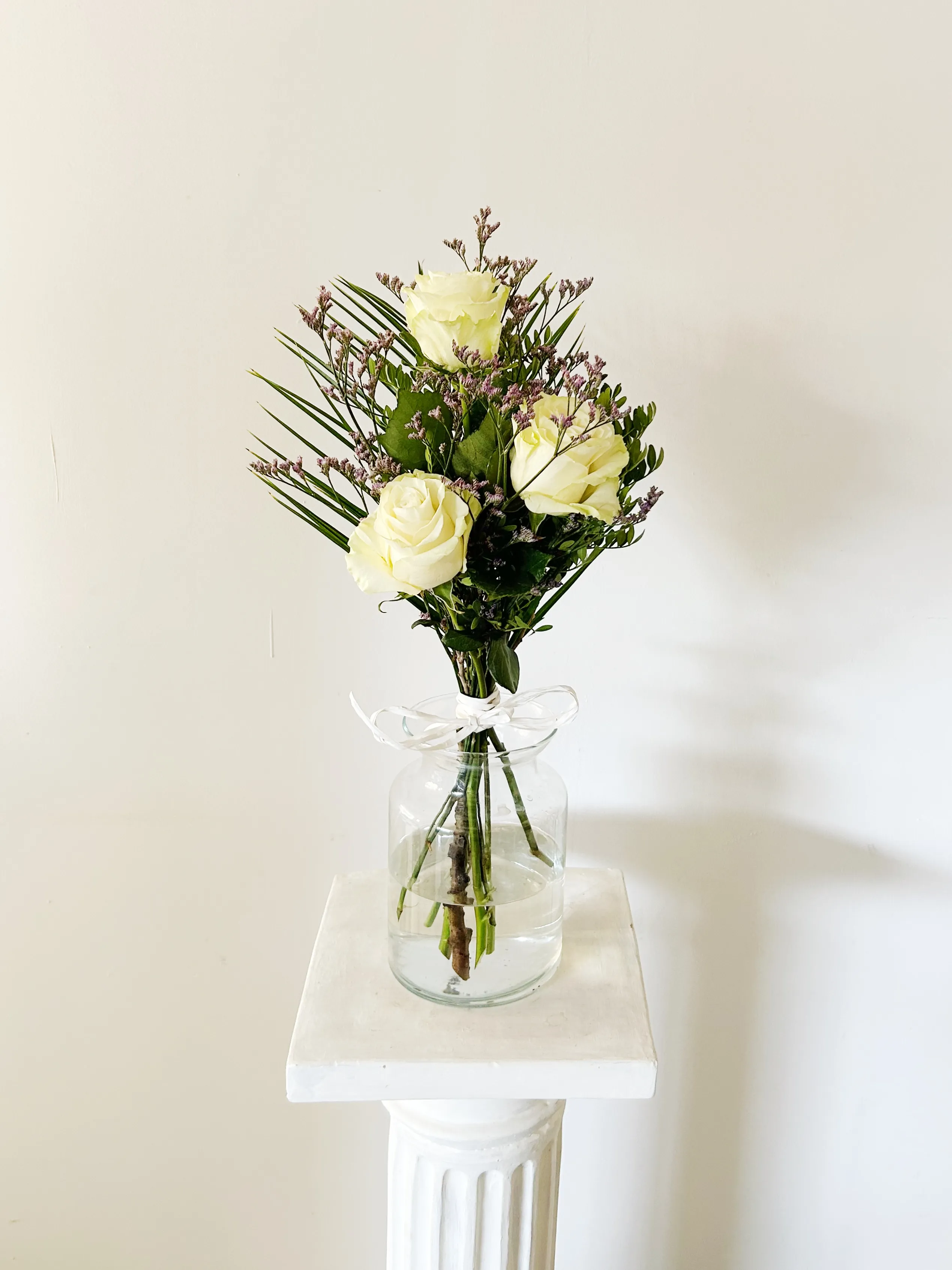 Ram de 3 Roses Blanques "Incondicional Blanc"