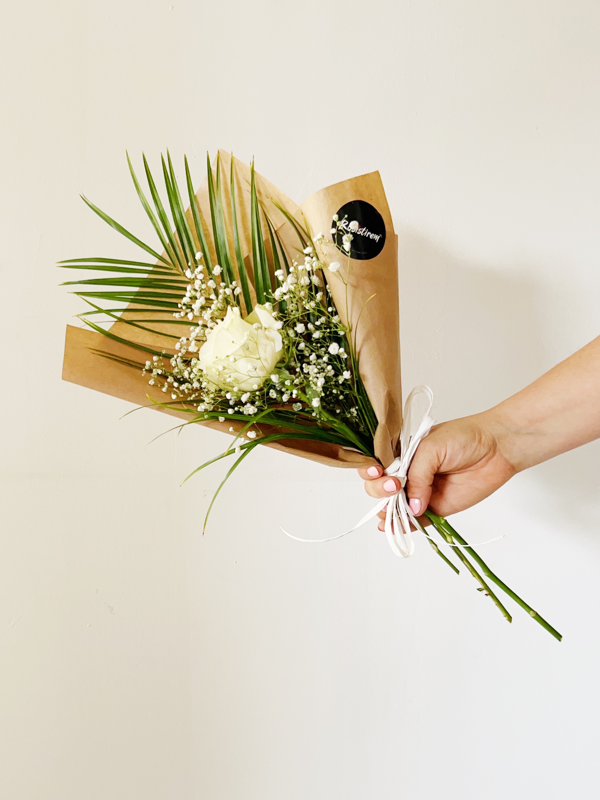 Bouquet of 1 White Rose "White Essence"