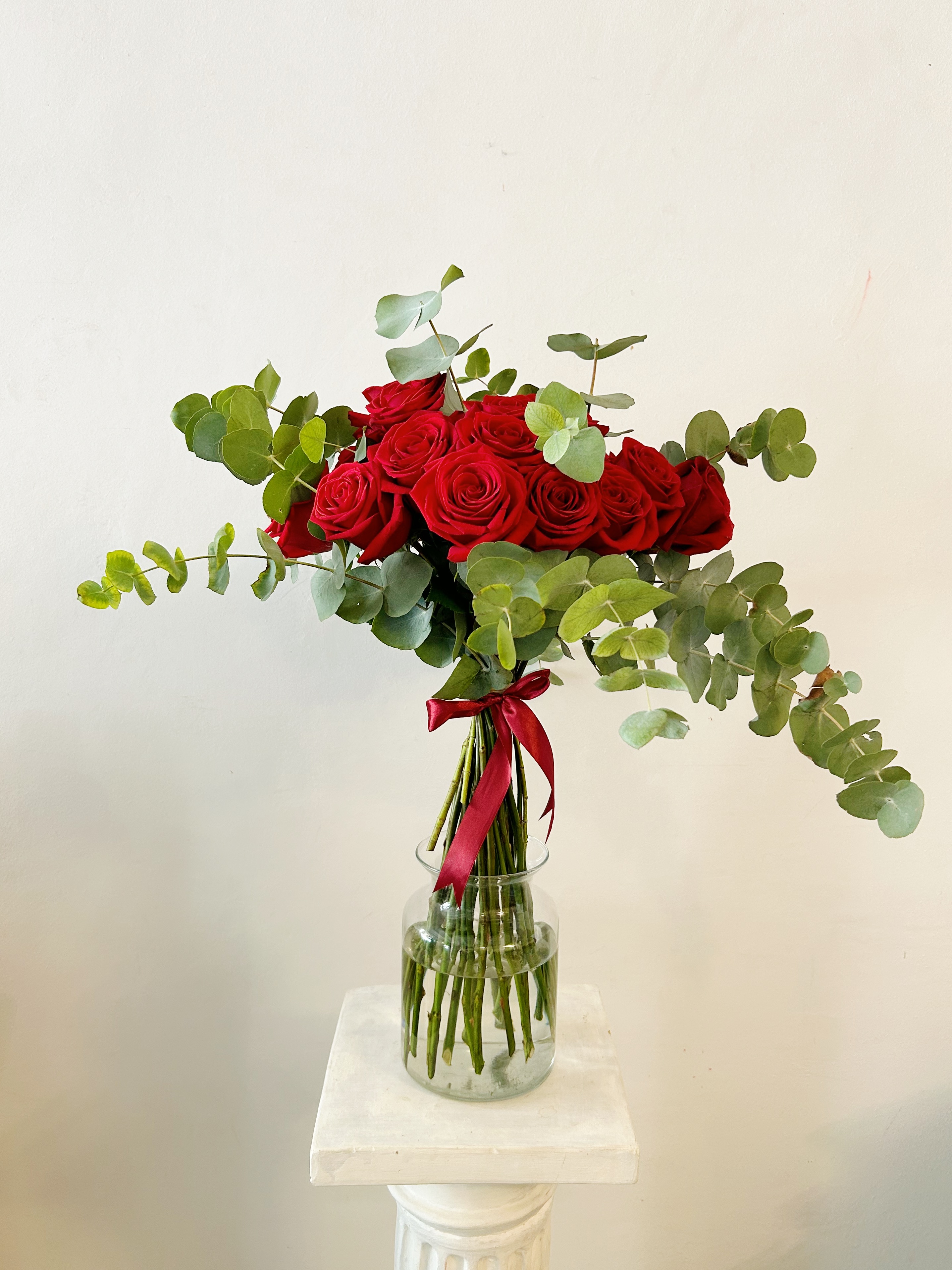 Bouquet of 25 Red Roses "Intense"