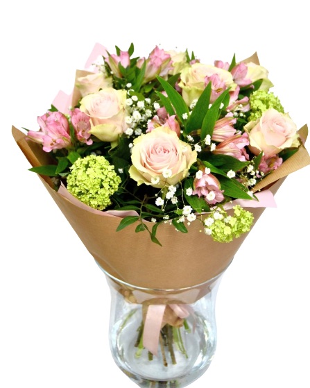 Bouquet of Pink Roses "Platonic"